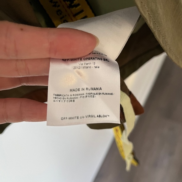 OFF-WHITE Green Camo Diagonal Field Jacket - Picture 7 of 7